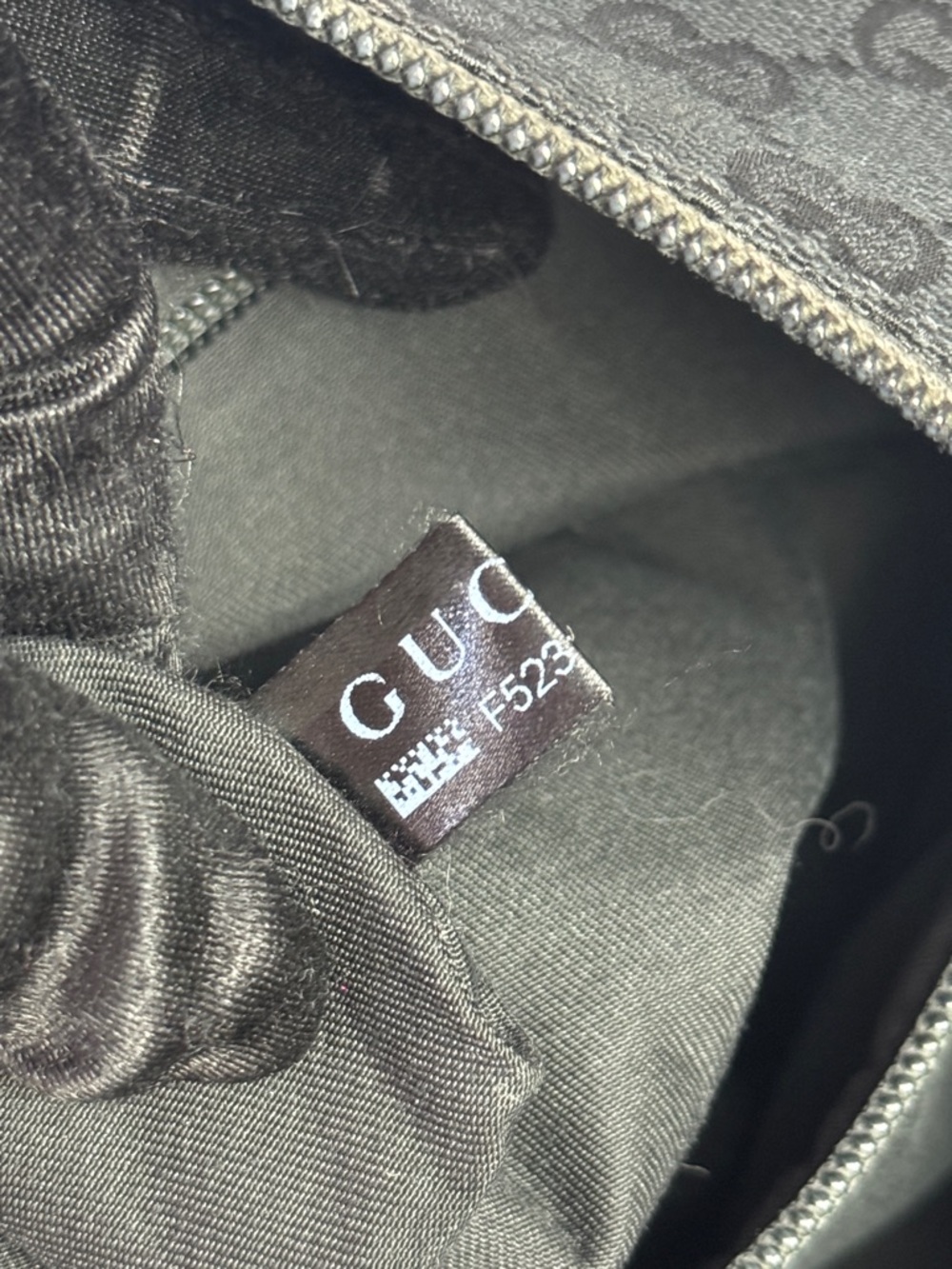 Gucci Black GG Canvas Messenger Bag with Adjustable Strap - Picture 12 of 16